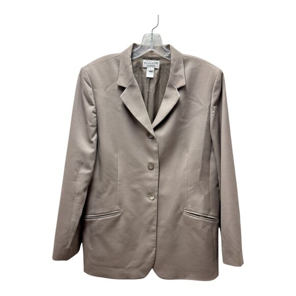 Pendleton 100% Virgin Wool 3 Button Classic Tan Blazer Jacket Womens Size 16 - Picture 1 of 7